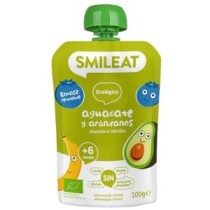 Pouch Aguacate y Arándanos Eco, 100gr Smileat