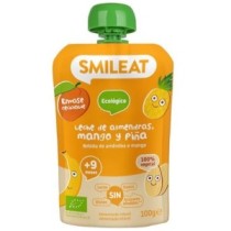 Pouch Leche Almendra Mango y Piña Eco,100gr Smileat