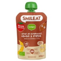 Pouch Leche Almendras, Cacao y Fresa Eco, 100gr Smileat