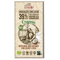 Chocolate con Leche y Coco Eco, 100gr