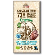 CHOCOLATE 73% CON FLOR DE SAL MARINA ECO 100gr Chocolates solé