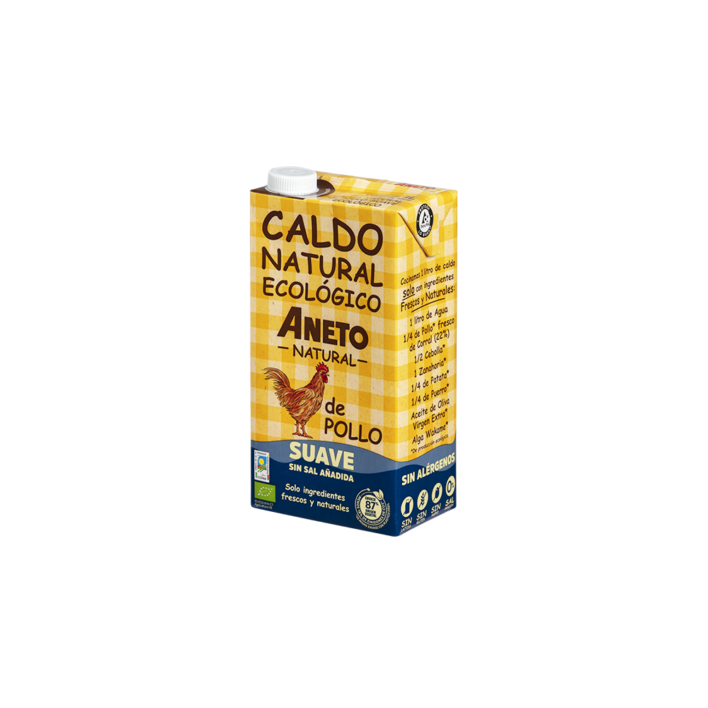Caldo de Pollo Suave Eco Aneto 1L