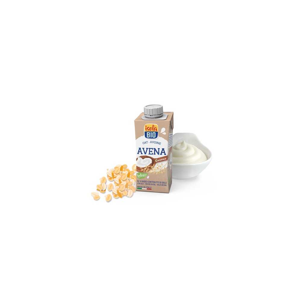 Crema para Cocinar Avena S/G Eco 200ml IsolaBio