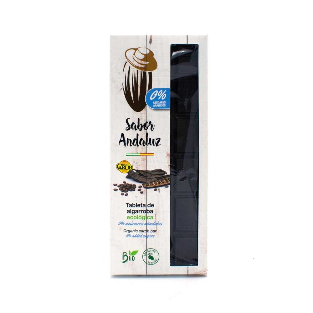 TABLETA ALGARROBA 0%AZUCARES ECO, 100gr Sabor Andaluz