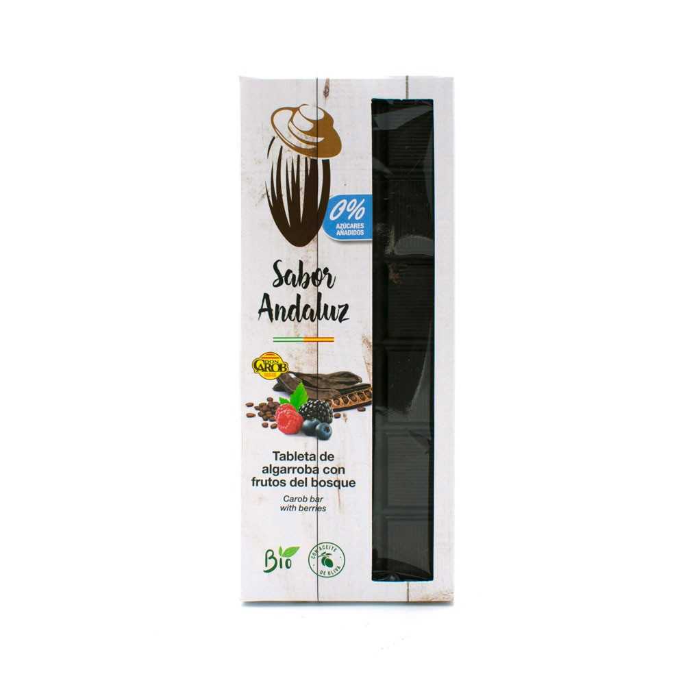 TABLETA ALGARROBA FRUTOS DEL BOSQUE ECO, 100gr Sabor Andaluz