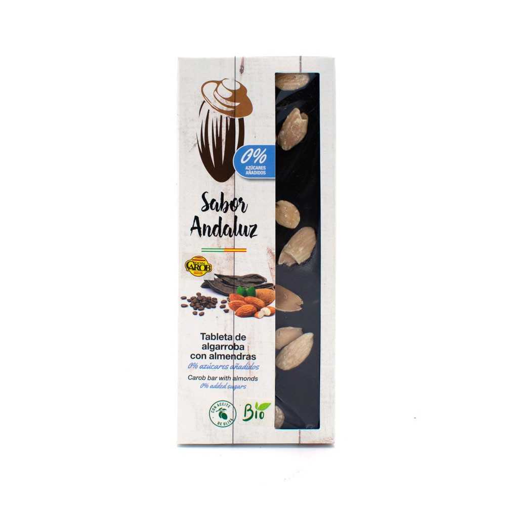 TABLETA ALGARROBA ALMENDRA ECO,100gr Sabor Andaluz