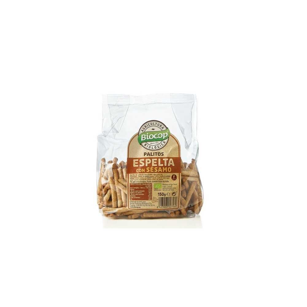 PALITOS TRIGO ESPELTA CON SESAMO ECO 150gr Biocop