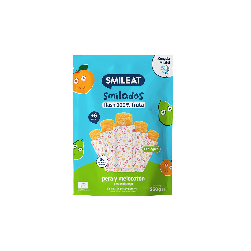 SMILADO PERA Y MELOCOTON ECO 250gr Smileat