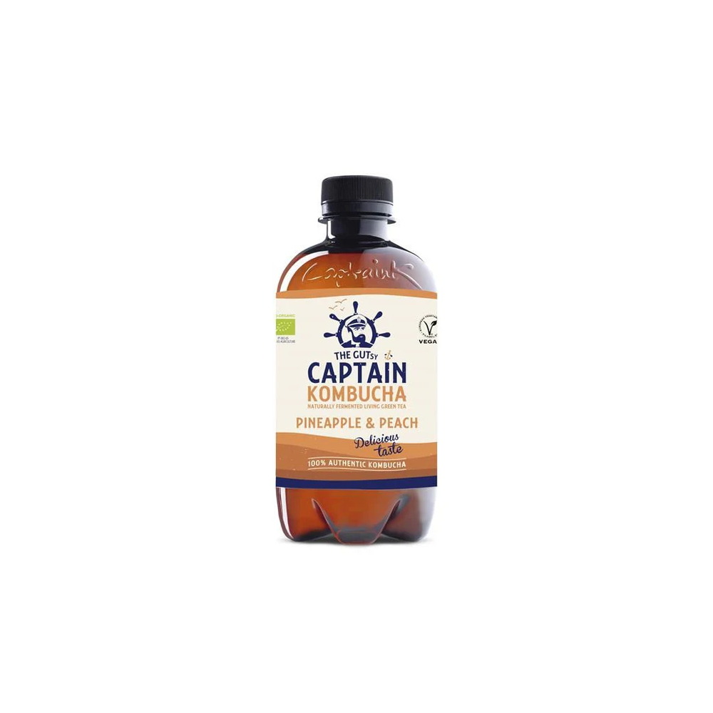 CAPITAN KOMBUCHA PIÑA MELOCOTON ECO 1L Capitán kombucha