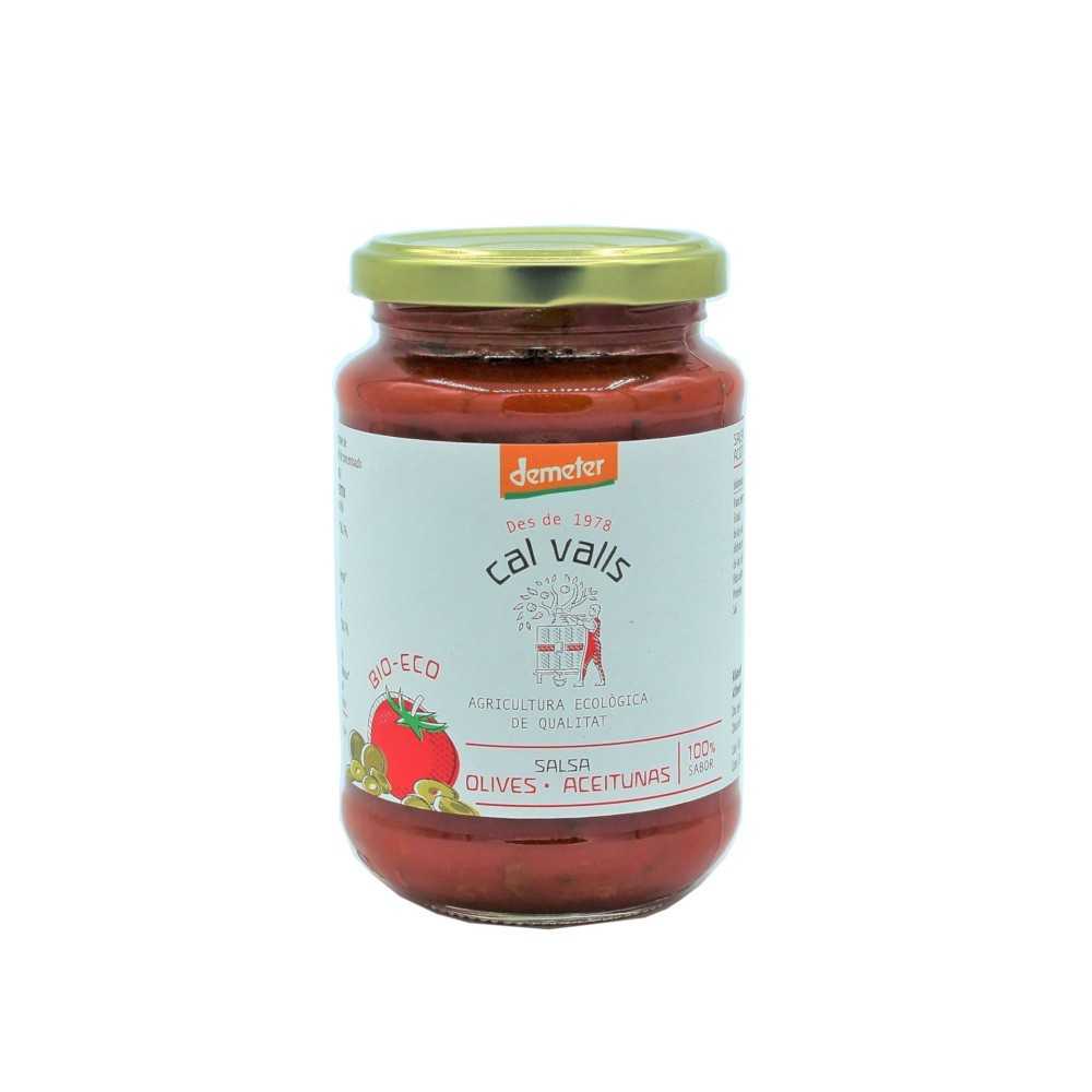 SALSA DE TOMATE CON OLIVAS VERDES 350gr ECO Cal Valls