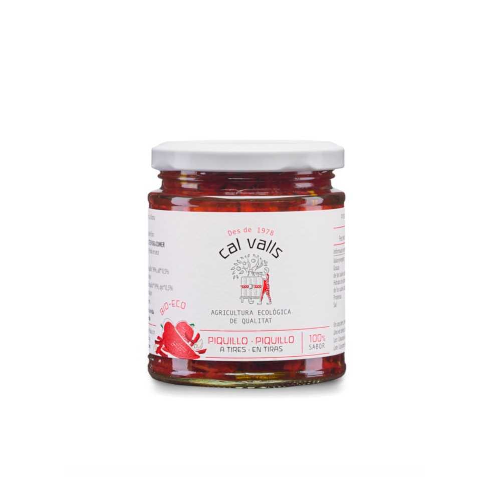 PIMIENTO PIQUILLO TIRAS 215gr ECO Cal Valls