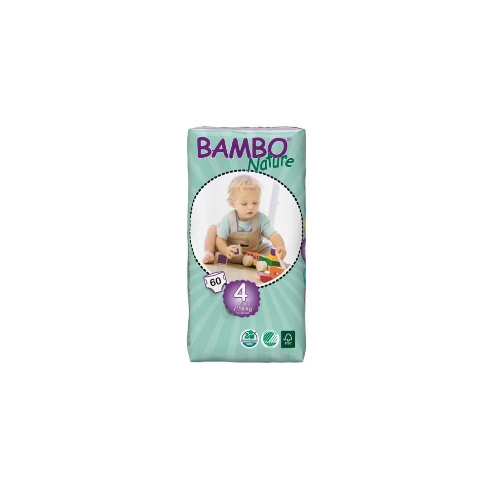 PAÑAL 4L 7-14KG 48 UNIDADES ECO Bambo Nature