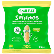 SMILITOS CON MANZANA Y PLÁTANO ECO 25gr