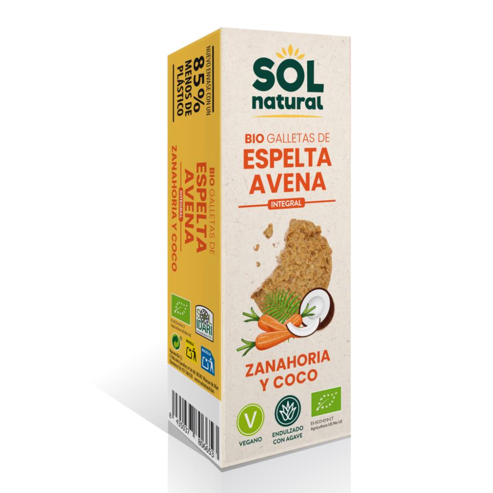 GALLETA AVENA/ESPELTA ZANAHORIA ECO 175gr