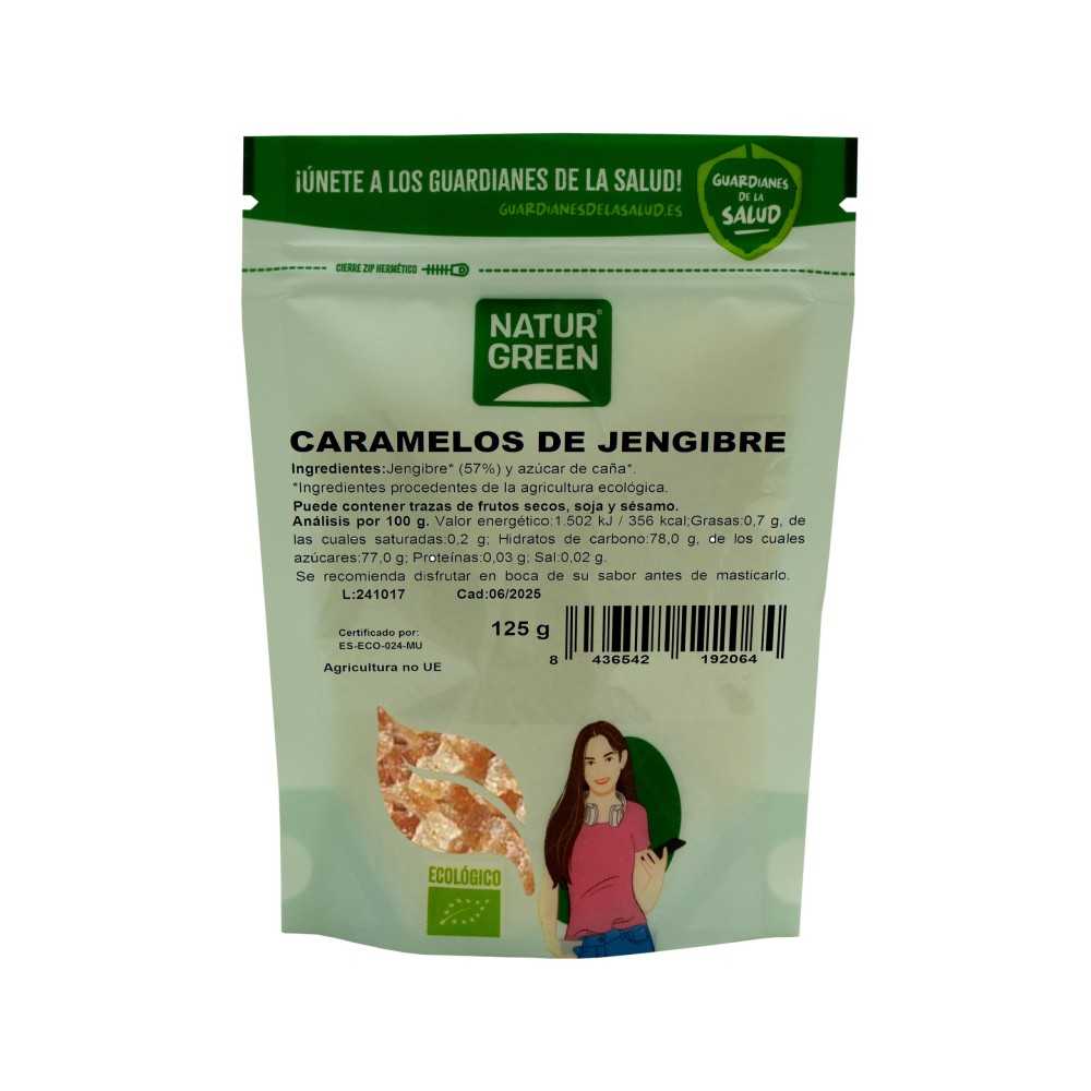 CARAMELOS DE JENGIBRE ECO 125g NaturGreen