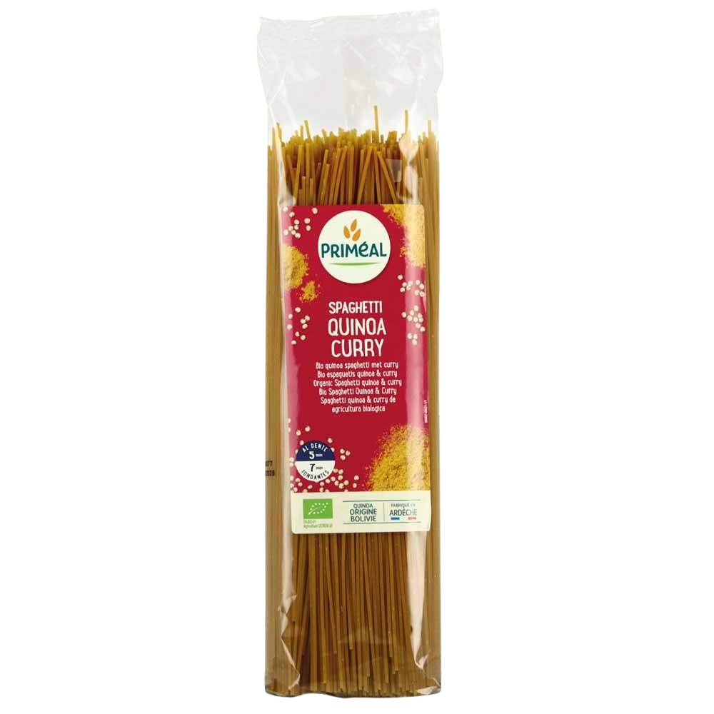 SPAGHETTI QUINOA CURRY ECO 500g Primeal