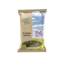 té verde sencha ecológico en hoja