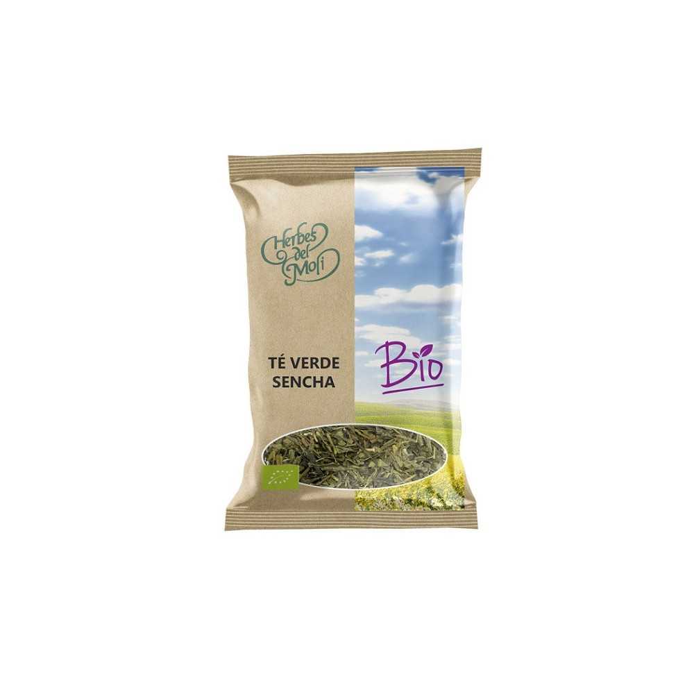té verde sencha ecológico en hoja