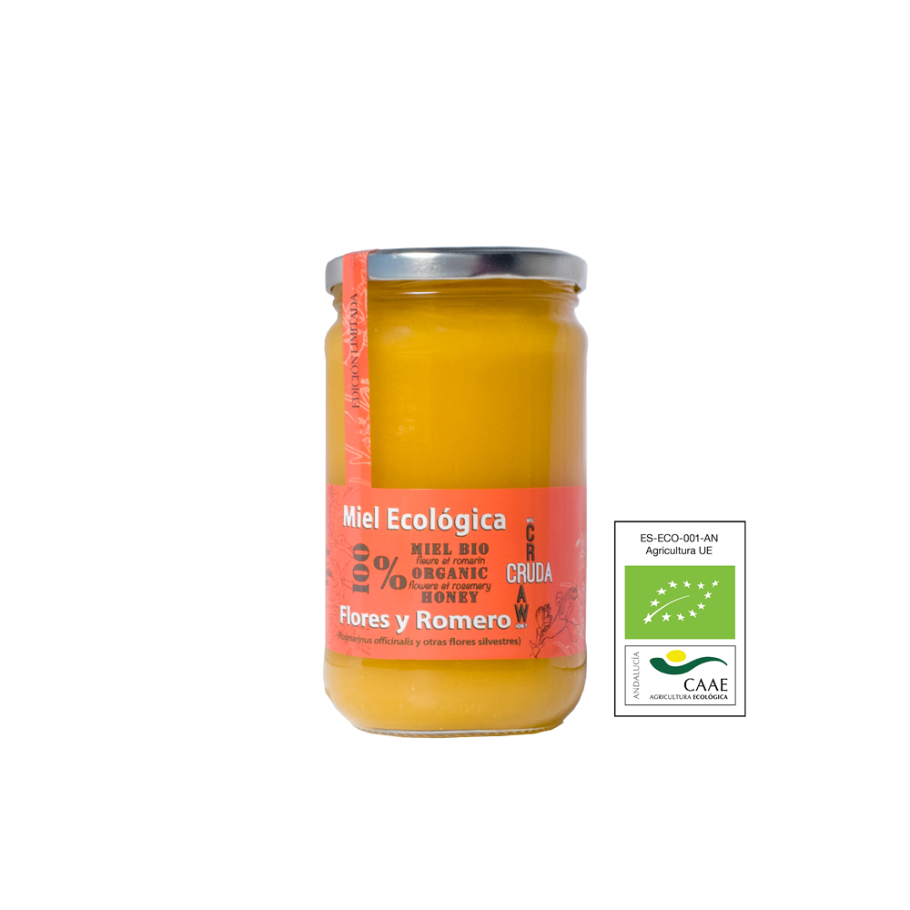 Miel Cruda Flores y Romero Eco 375gr VerdeMiel