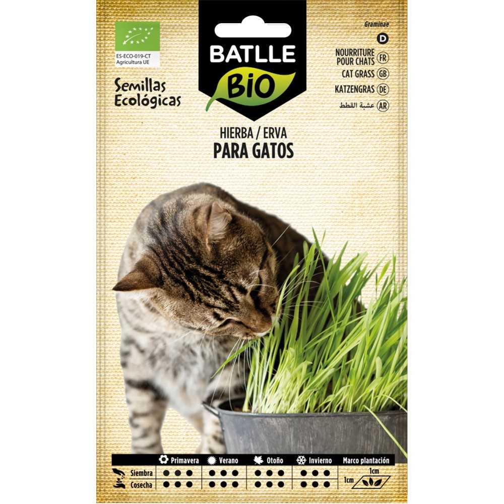 Semillas de Hierba Para Gatos Eco de Batlle en su envase