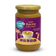 Tarro de salsa de curry vegana