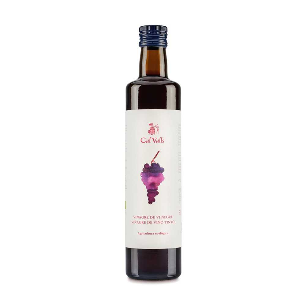 Botella vinagre vino tinto 500ml ecológico de Cal Valls