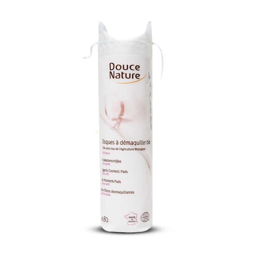 Discos desmaquillantes Douce Nature en envase biodegradable