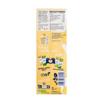 Detalle ingredientes ecológicos en envase de Bebida de Avena y Vainilla Isola Bio 1L