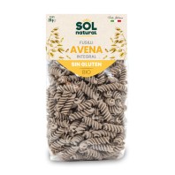 paquete de fusilli de avena integral ecológico