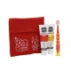 bolsa higiene bucal niños roja