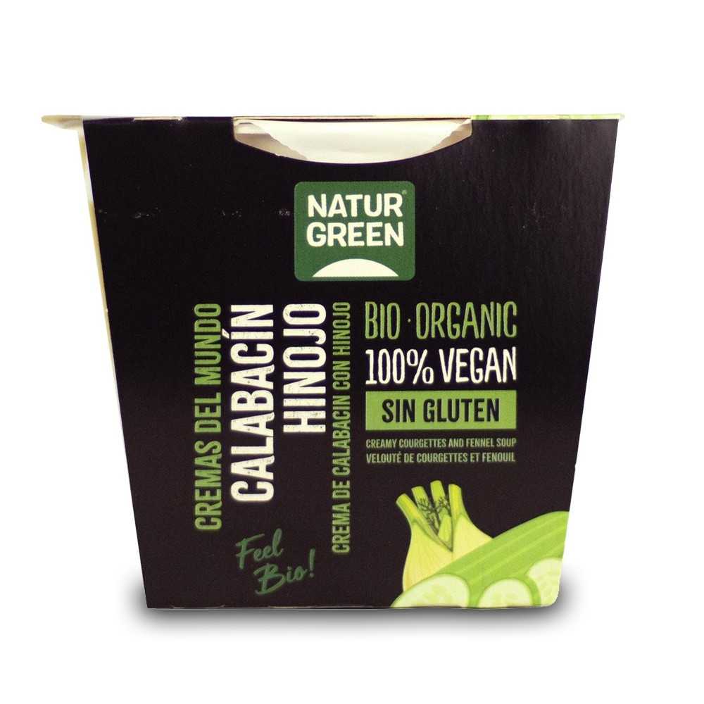 Tarrina de crema de calabacín e hinojo NaturGreen