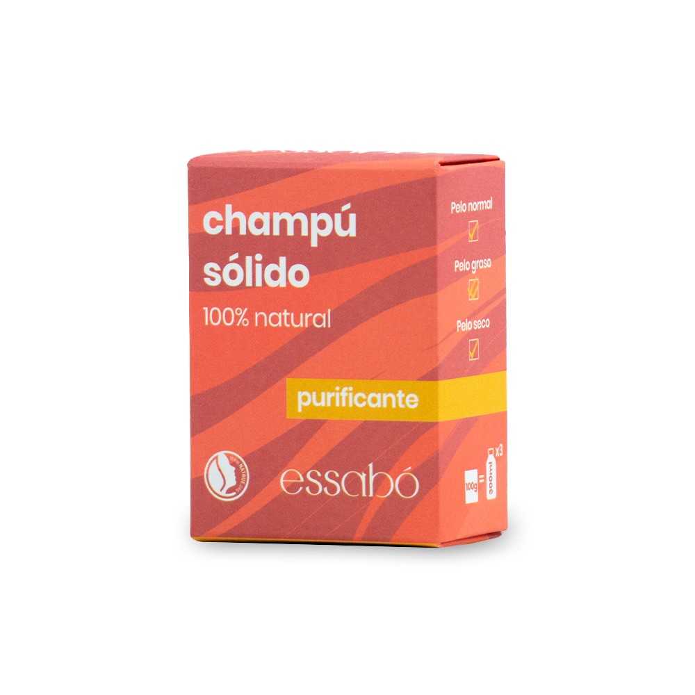 champú sólido purificante Essabó 100g en pastilla