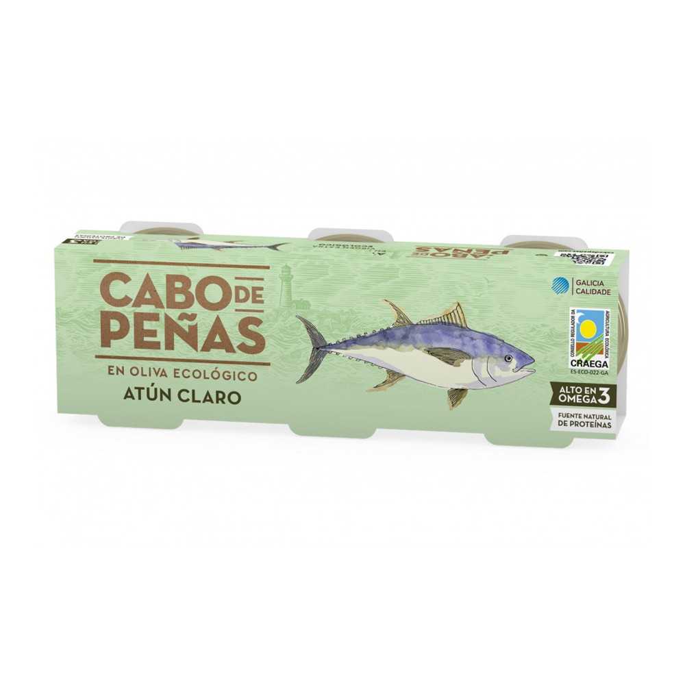 pack de atún claro ecológico Cabo de Peñas