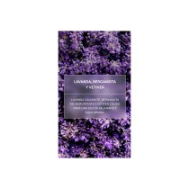 lista de ingredientes Gel de ducha Weleda lavanda sobre fondo blanco