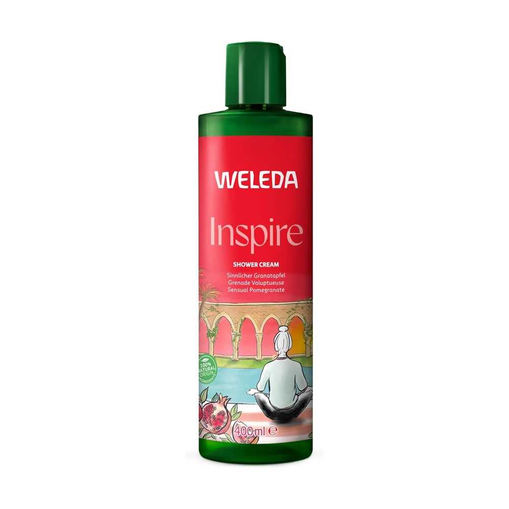 Gel de ducha de granada Weleda en botella