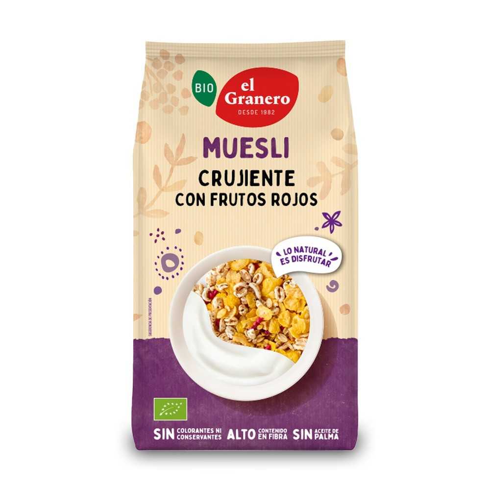Muesli ecológico con frutos rojos El Granero