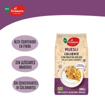 Muesli vegano y alto en fibra