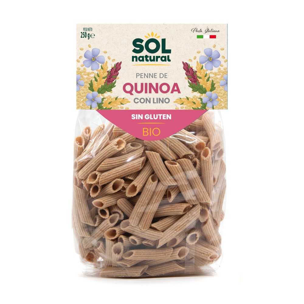 Macarrones Quinoa con Lino Sin gluten 250g Eco Sol Natural