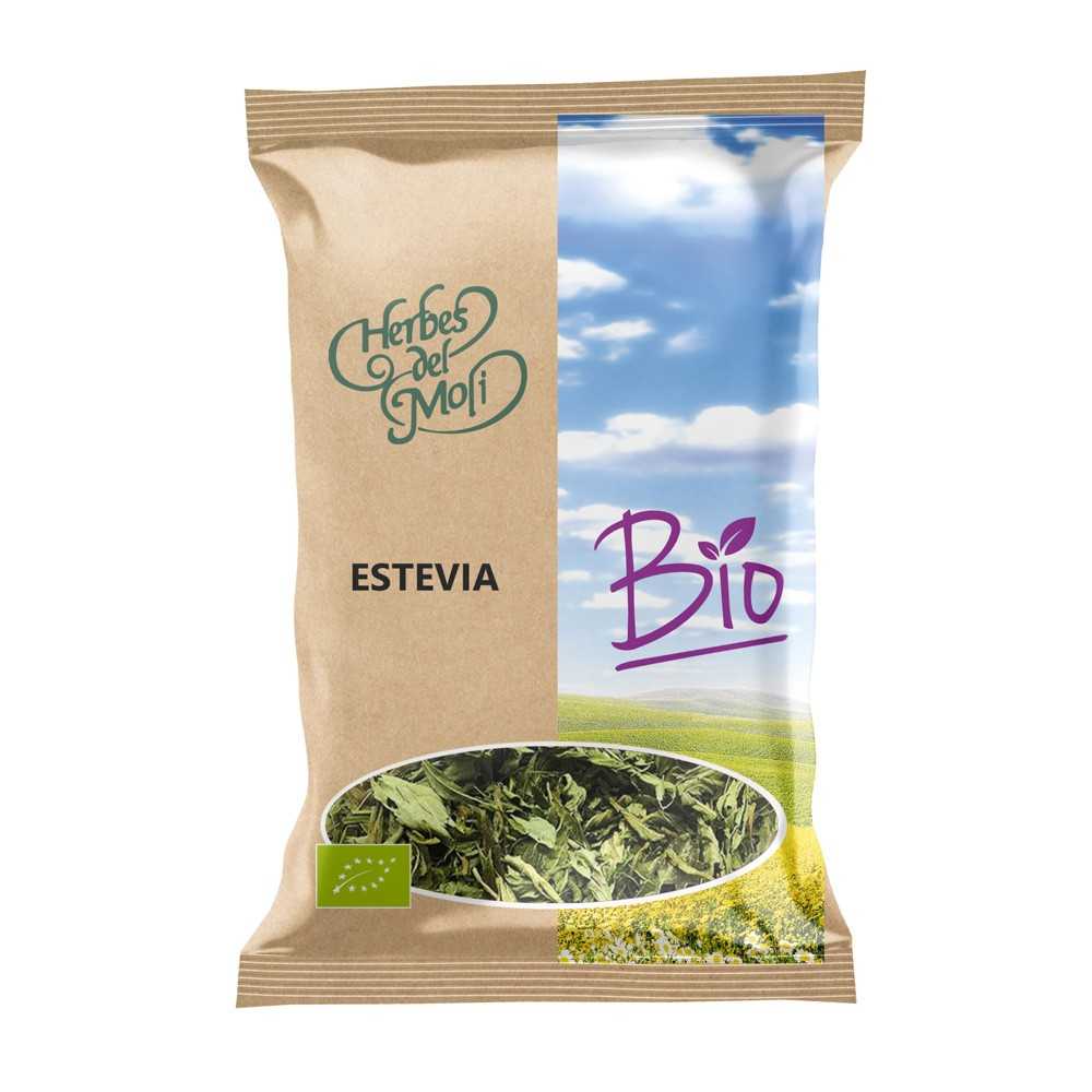 Hoja de stevia ecológica cortada a granel