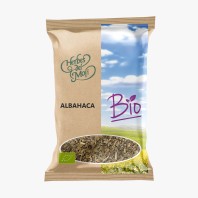 Hoja de albahaca ecológica seca