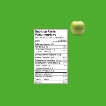 información nutricional Barrita vegana sin gluten con canela
