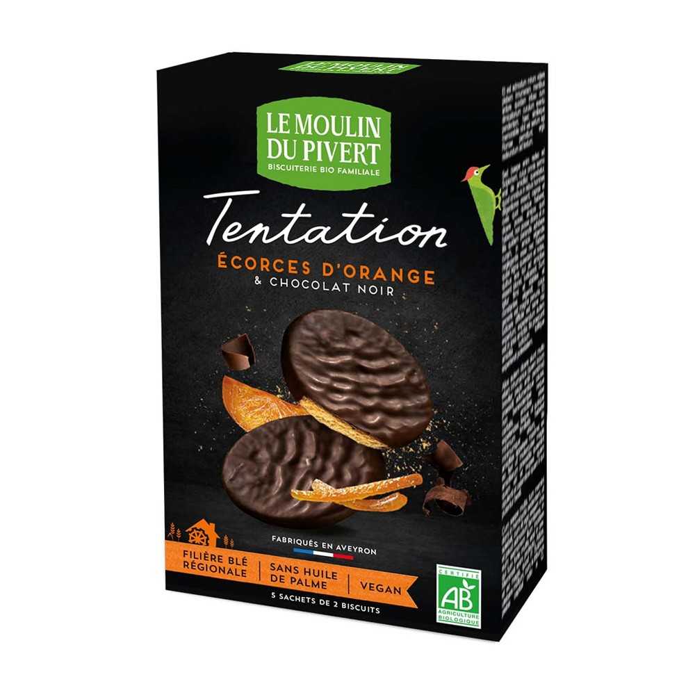 Galletas ecológicas de chocolate y naranja