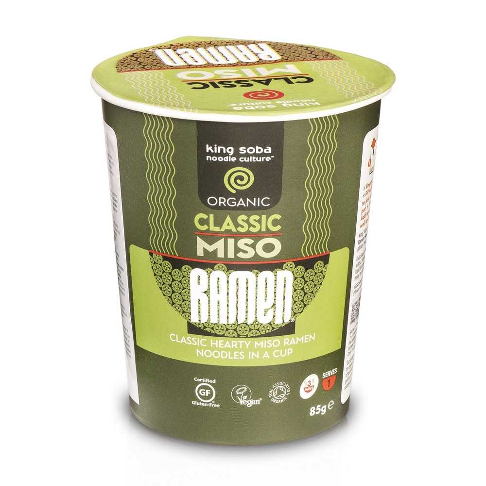 Vaso De Sopa Ramen De Miso Sin Gluten Eco 85g King Soba