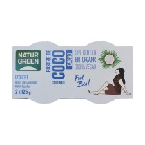 vista superior pack dual postre de coco y cacao