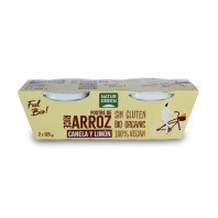 Postre ecológico de arroz con canela y limón