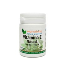 Vitamina E Natural 60 perlas 268mg - 400ui Manabios