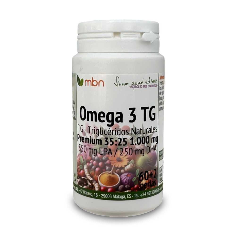 Omega 3 Premium 60+2 Perlas 1000mg Manabios