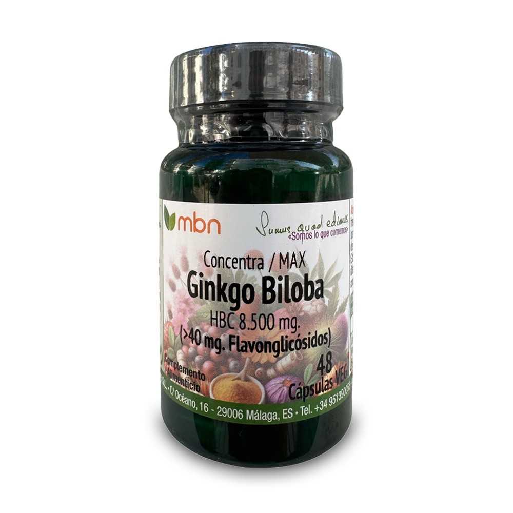 Cápsulas de Ginkgo Biloba Max Manabios