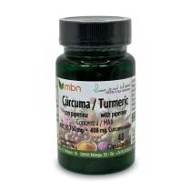 Bote de Cúrcuma + Piperina Max 48 Cápsulas 10750 Mg Veg Manabios