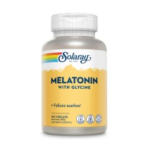 bote Melatonina con glicina Solaray cápsulas veganas